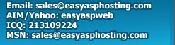 ASP Hosting Contact Information